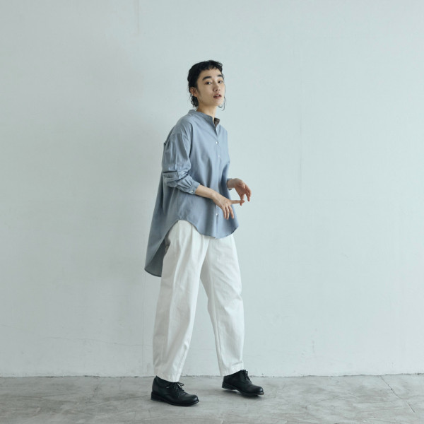 中川政七商店　やわらかネルのバックギャザーブラウス 中川政七商店 やわらかネルのバックギャザーブラウス 新品未使用